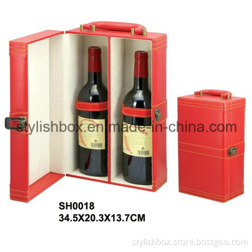 PU Wine Box for Two Wine Bottles (SH0018)